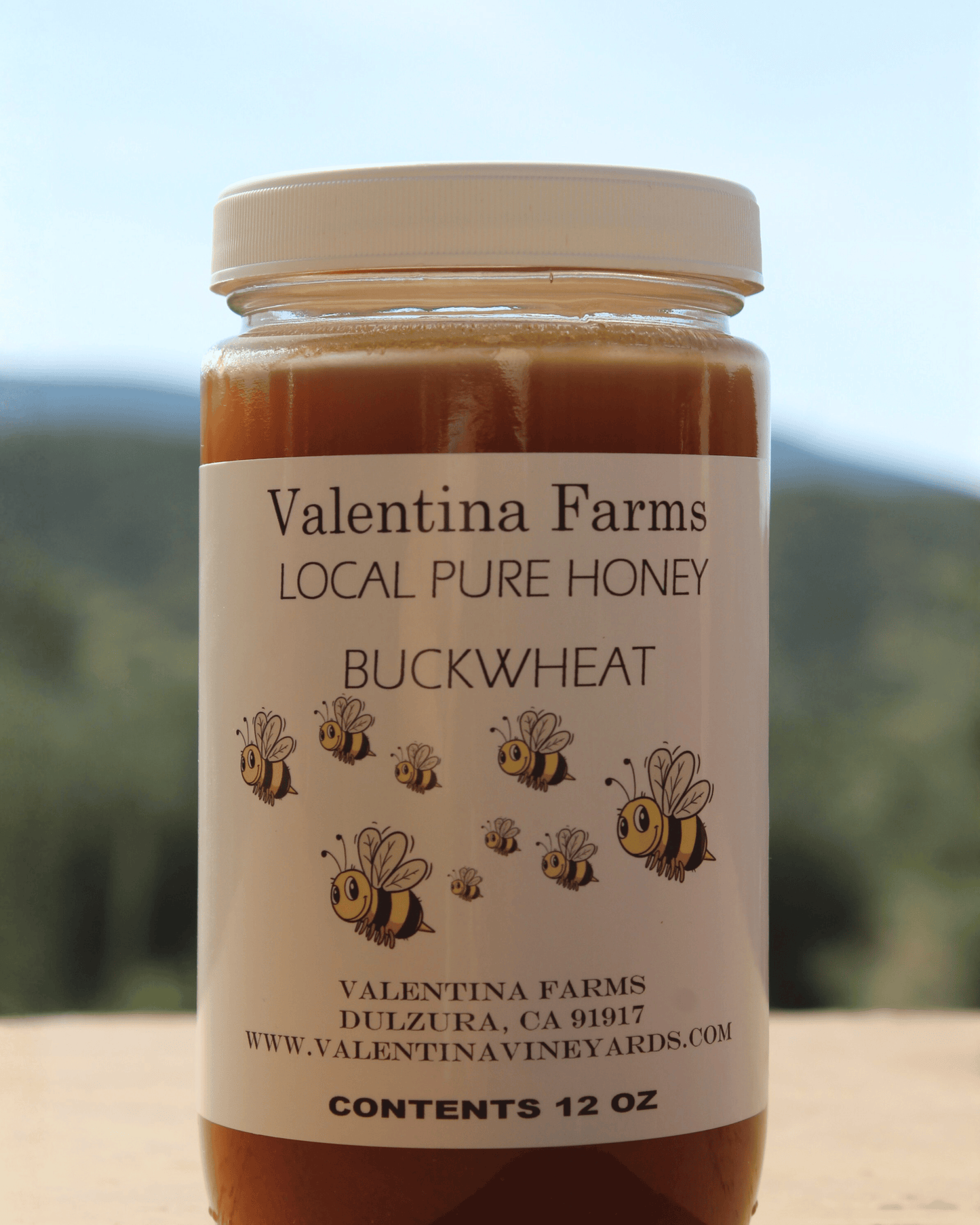 Valentina Vineyards Local Pure Honey 12 oz