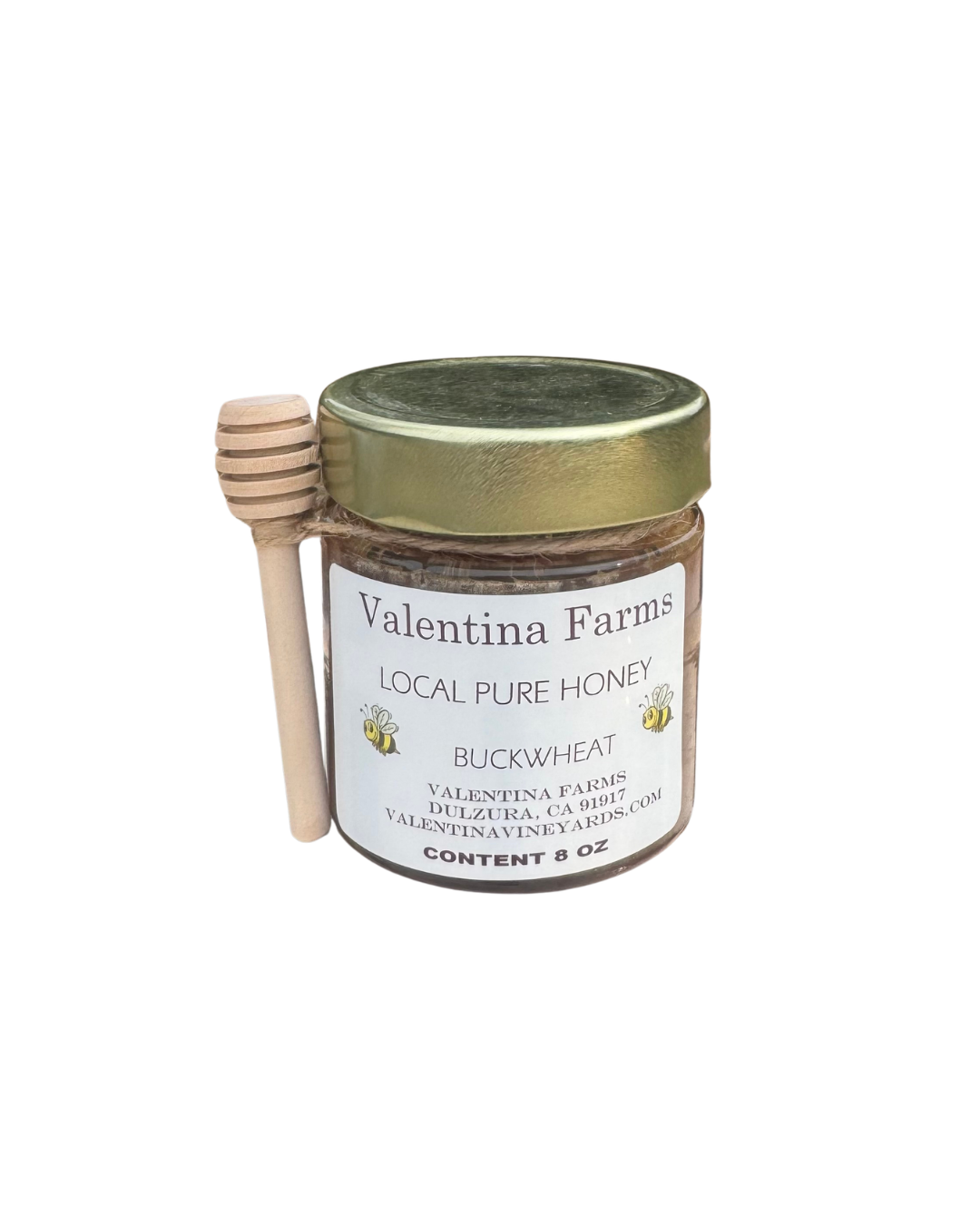 Valentina Vineyards Local Pure Honey 8 oz